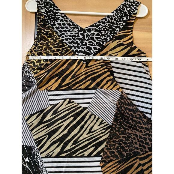 Lynn Ritchie‎ Silver Jungle Print Tank Top - Picture 5 of 5